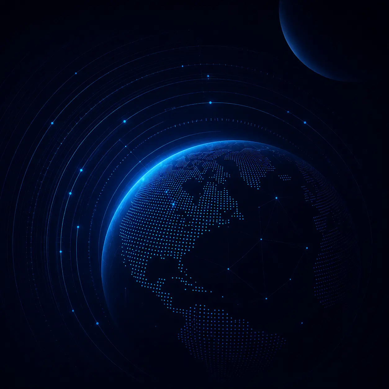 Abstract illustration of interconnected financial information